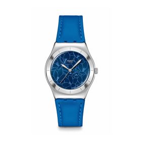 Reloj Swatch Blue Petal Promise de Cuero