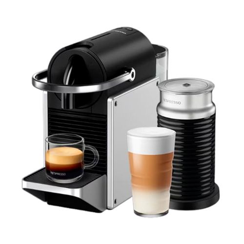 Cafetera Nespresso Pixie Silver + Aeroccino