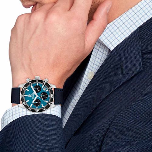 Reloj Tommy Hilfiger para Hombre de Cuero Azul 1792187