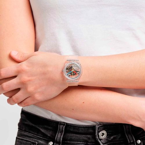 Reloj Swatch Clearly Gent de plástico ecológico SO28K100-S06