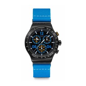Reloj Swatch Moments In Blue de Tela