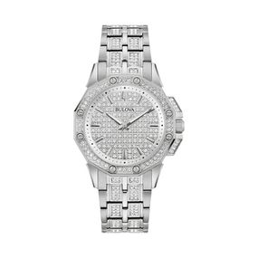 Reloj Bulova Crystal Octava de Acero 96L305