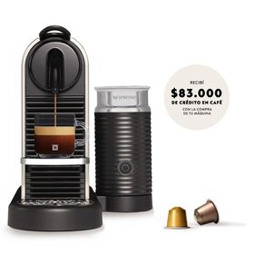 Cafetera Nespresso Citiz & Milk Platinum  Plateada