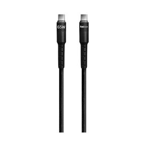 Cable Foxbox round pro 2m type-c a type-c Negro