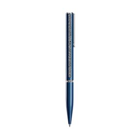 Bolígrafo Swarovski Crystal Shimmer Glide, Azul, Lacado Azul, Cromado
