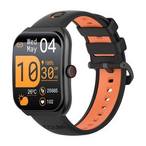 Smartwatch Colmi P86 con correa de silicona negro