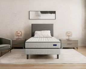 Sommier y Colchón Folk 1 Plaza y Media (90x190) de Resortes