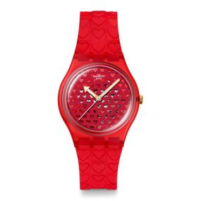 Reloj Swatch Love in scarlet con correa de silicona