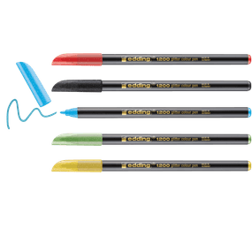 Set de 5 Marcadores edding 1200 Glitter | Trazo fino