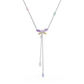 Collar en Y Ariana Grande x Swarovski, Tallas mixtas, Libélula, Multicolor, Baño de rodio
