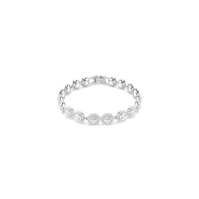 Pulsera Una, Talla redonda, Blanca, Recubrimiento en Baño de rodio