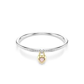 Brazalete Idyllia, Tallas mixtas, Corazón, Rosa, Combinación de acabados metálicos
