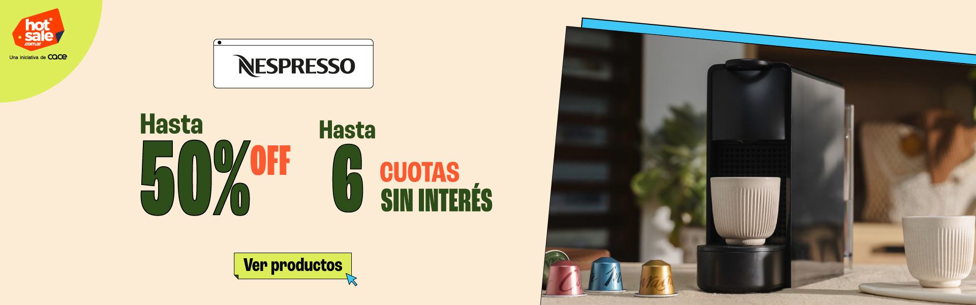 Nespresso  - todo 50% Off | 6 CSI