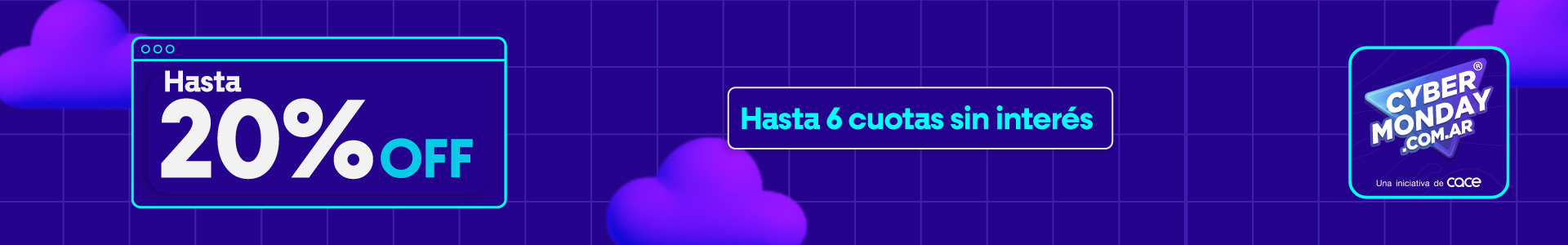 Cyber Monday 2025 Hasta 20% off