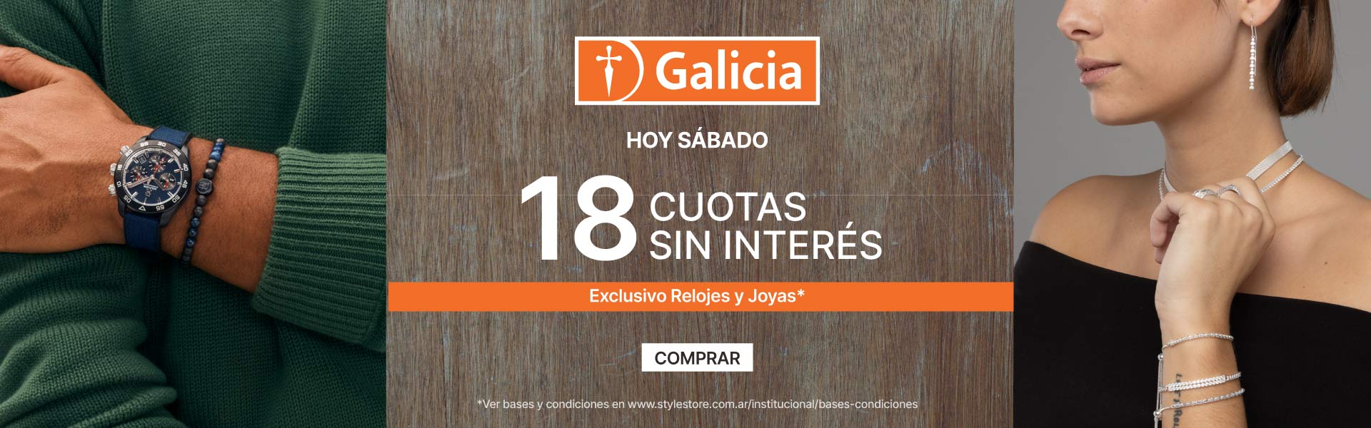 Galicia 18 cuotas en relojes y Joyas
