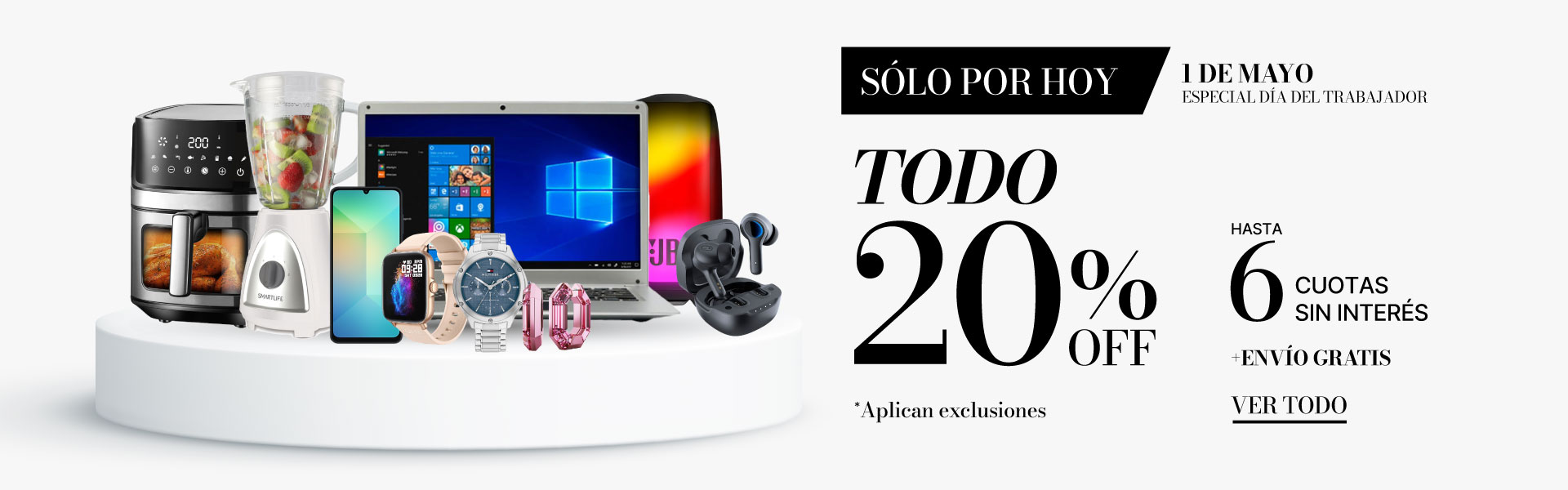 Día del Trabajador en Style Store TODO 20% Off y 6 Cuotas sin interés