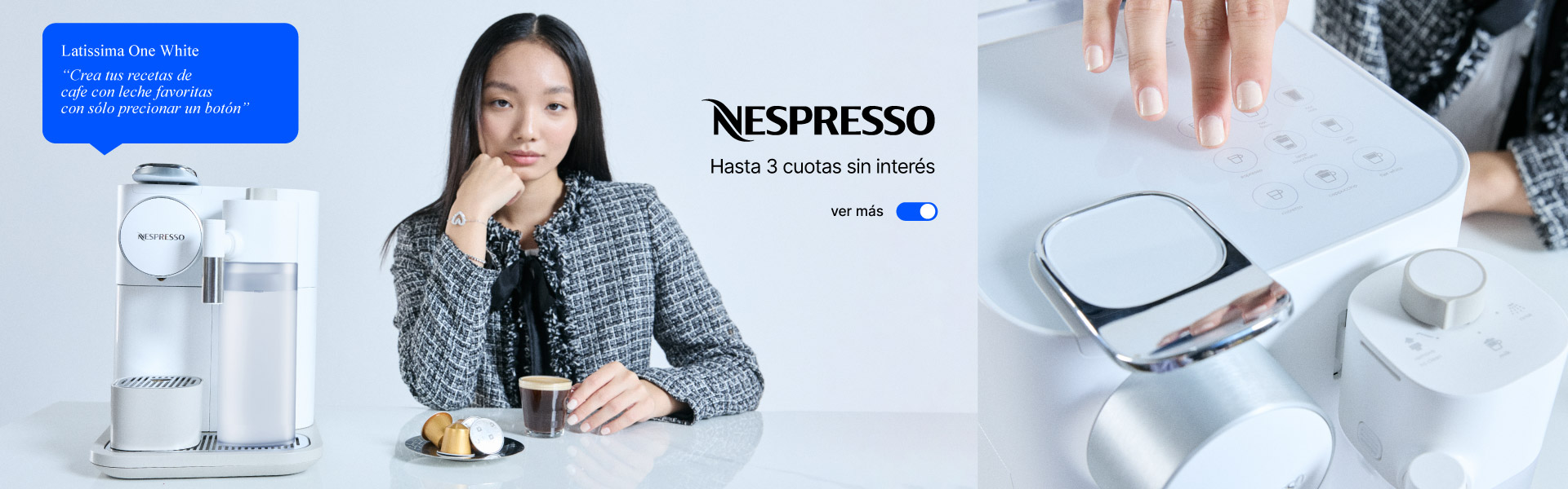 Encontrá las cafeteras Nespresso en hasta 3 cuotas sin interés