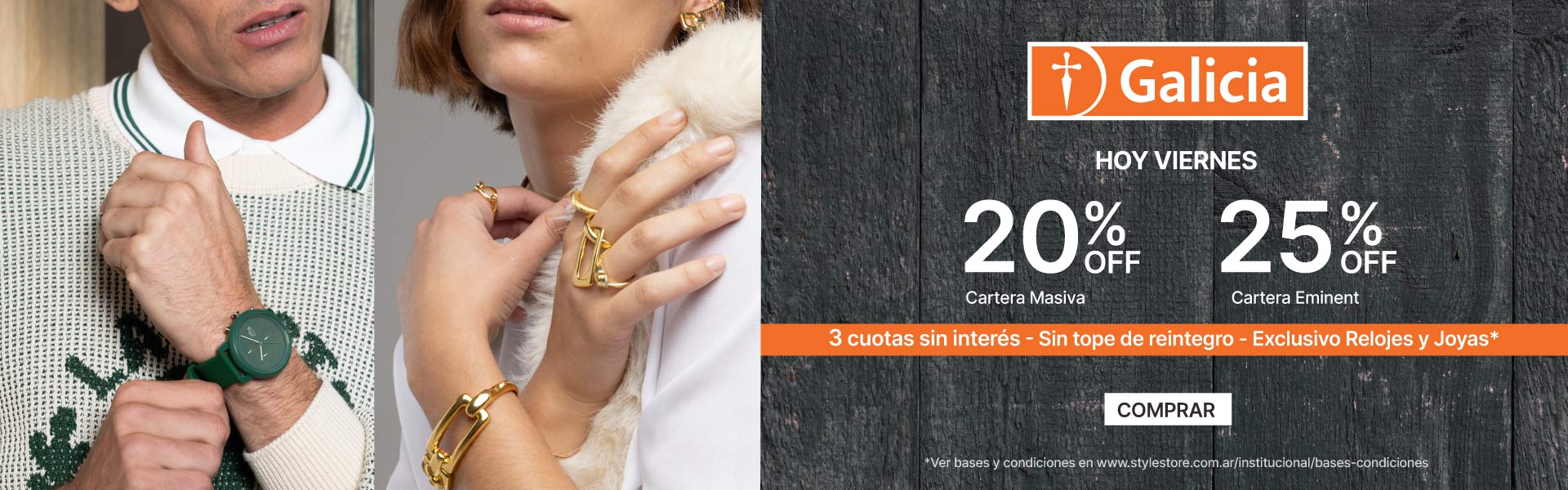 Aprovechá hasta 25% Off + 6 cuotas sin interes con Galicia